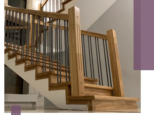 Реставрация деревянных и металлических лестниц в Сланцах