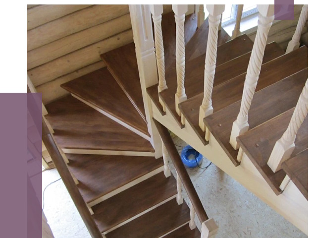 Реставрация деревянных лестниц в Сланцах от 4339 руб.