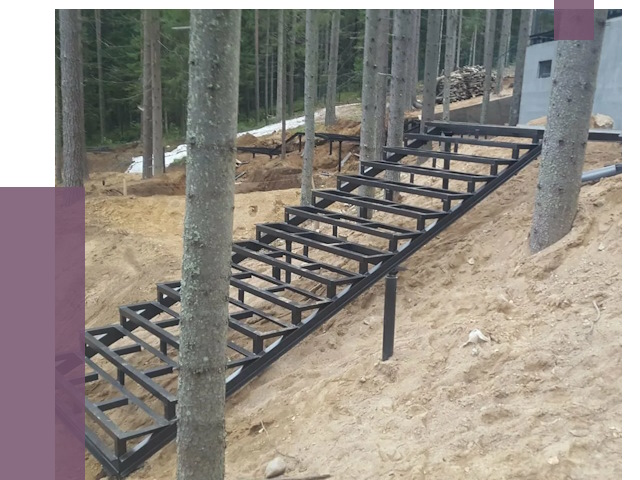 Монтаж металлических лестниц в Сланцах от 13690 руб. 