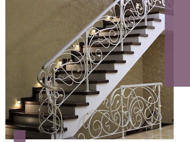 Кованые лестницы под ключ в Сланцах — изготовление и монтаж