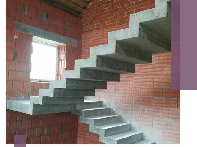 Бетонные лестницы под ключ в Сланцах: монтаж, демонтаж, ремонт