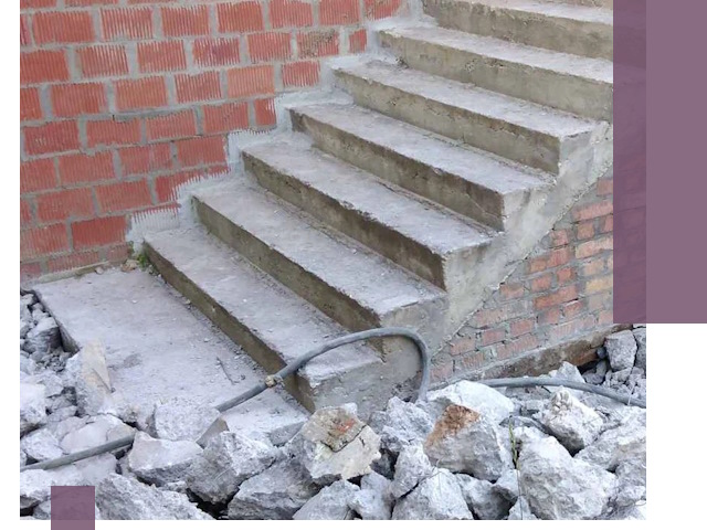 Демонтаж бетонных лестниц в Сланцах: быстро и безопасно