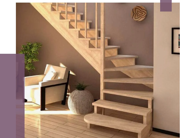 Изготовление Г-образных лестниц в Сланцах от 19114 руб. 