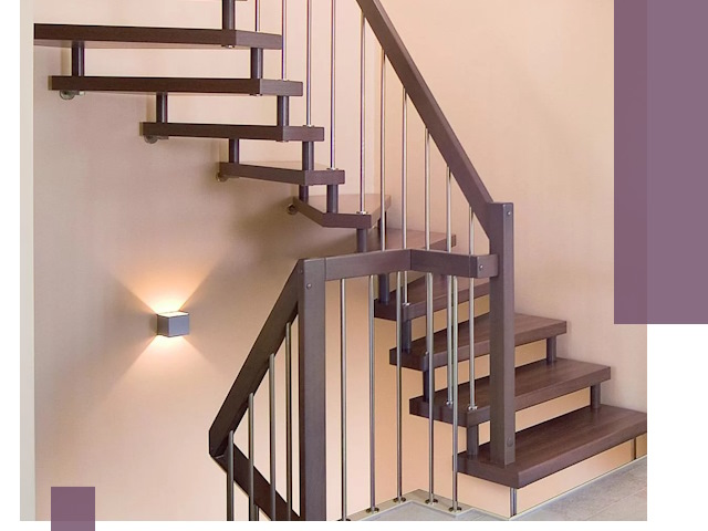 Изготовление лестниц на больцах в Сланцах под ключ