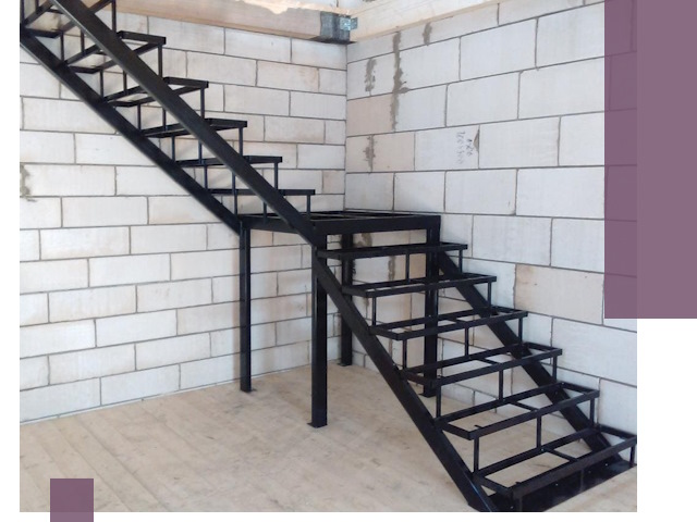 Лестницы на металлокаркасе под ключ в Сланцах — изготовление и монтаж