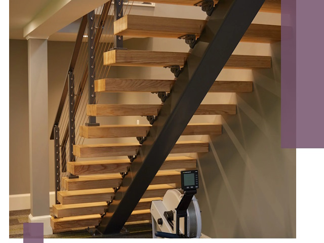 Лестницы на монокосоурах под ключ в Сланцах - изготовление и монтаж