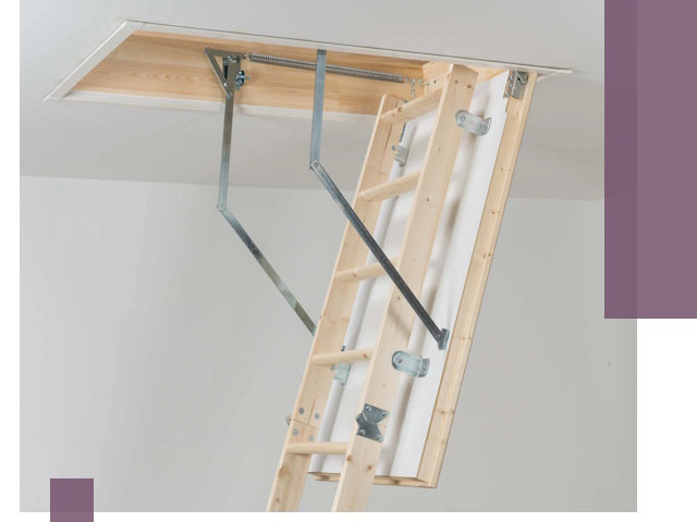 Установка чердачной лестницы под ключ в Сланцах