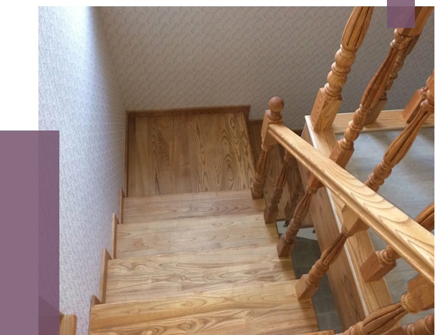 Сосновые лестницы в Сланцах под ключ от 8162 руб.  | ПРОЛЁТ-Слы