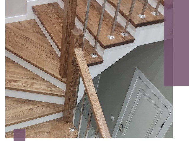 Обшивка металлических лестниц под ключ в Сланцах