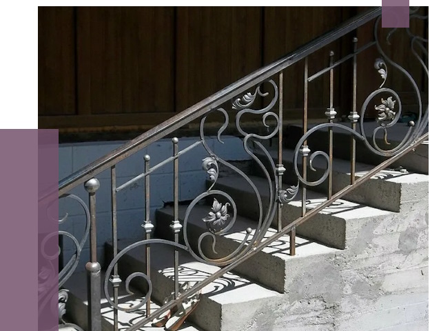 Кованые перила в Сланцах от 8782 руб. под ключ — качество от ПРОЛЁТ-Слы