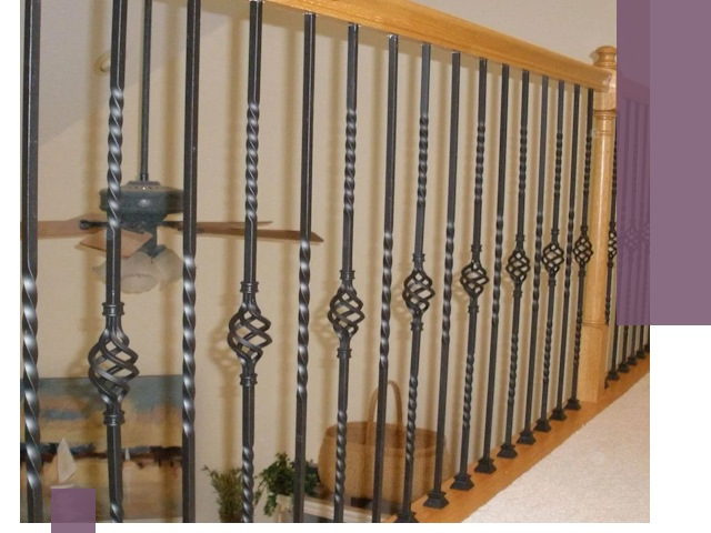 Изготовление и монтаж кованных перил в Сланцах под ключ