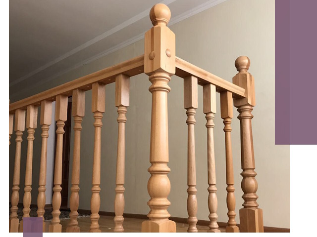 Деревянные перила на заказ в Сланцах: монтаж и изготовление