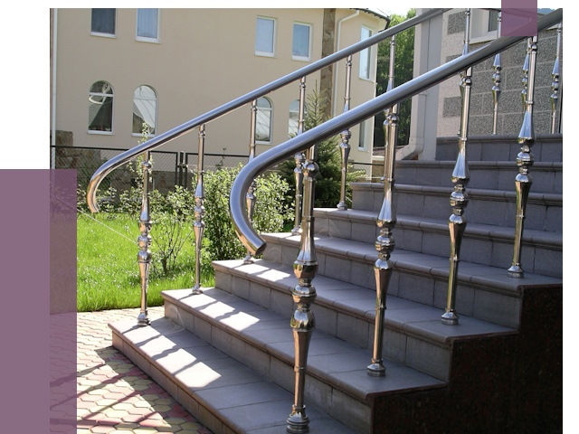 Перила для крыльца в Сланцах от 10849 руб. — монтаж ПРОЛЁТ-Слы