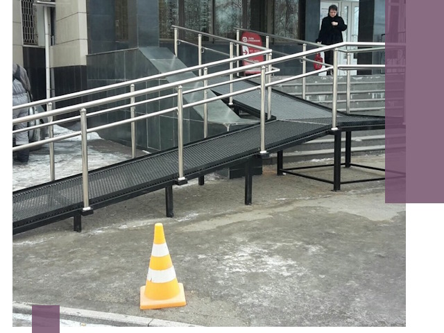 Стационарные пандусы под ключ в Сланцах — изготовление и монтаж