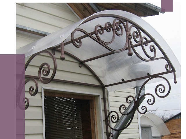 Изготовление козырьков в Сланцах от 7439 руб. — заказать | ПРОЛЁТ-Слы