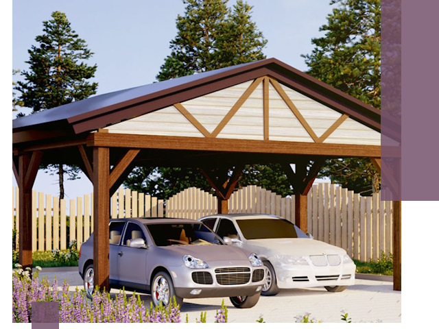 Навесы для автомобиля в Сланцах — изготовление и монтаж