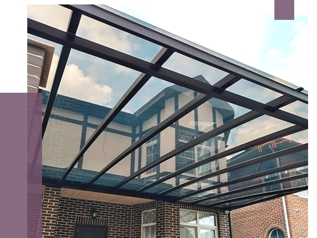 Навесы из поликарбоната в Сланцах от 8700 руб. под ключ — ПРОЛЁТ-Слы