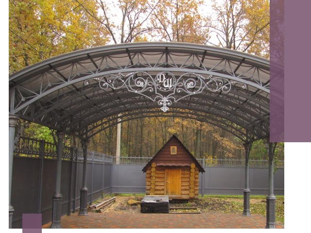 Кованые навесы премиум-класса под заказ в Сланцах