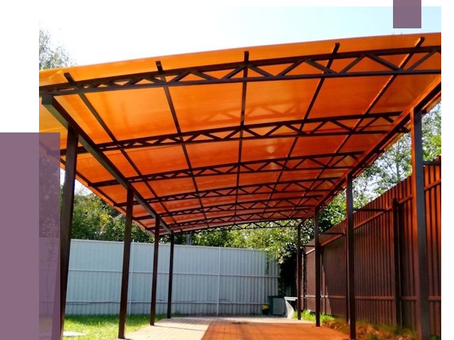 Односкатные навесы под ключ в Сланцах от 13277 руб. 