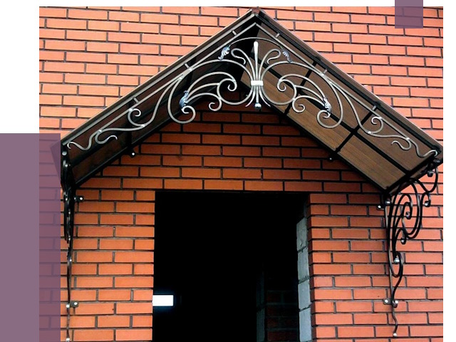 Металлические козырьки в Сланцах от 10797 руб. 