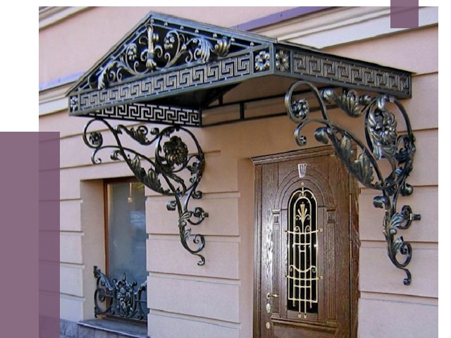 Кованые козырьки в Сланцах под ключ от 12863 руб. — ПРОЛЁТ