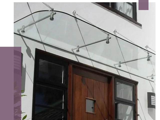 Стеклянные козырьки в Сланцах от 19114 руб. | ПРОЛЁТ-Слы