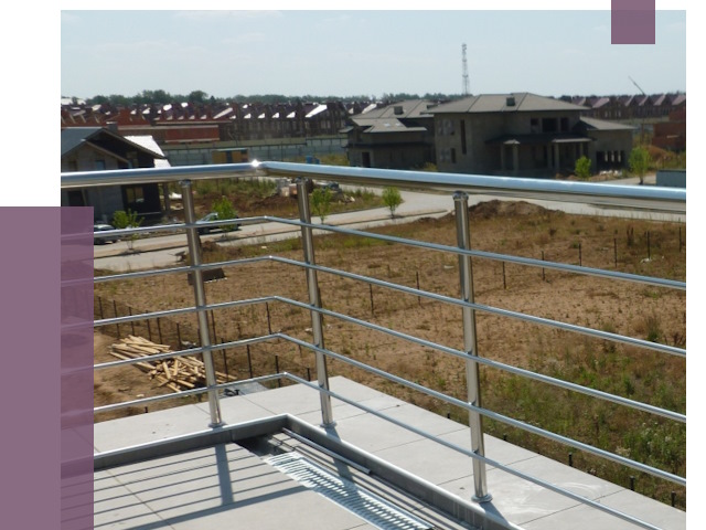 Парапеты из нержавеющей стали в Сланцах от 8059 руб. за м² | ПРОЛЁТ-Слы