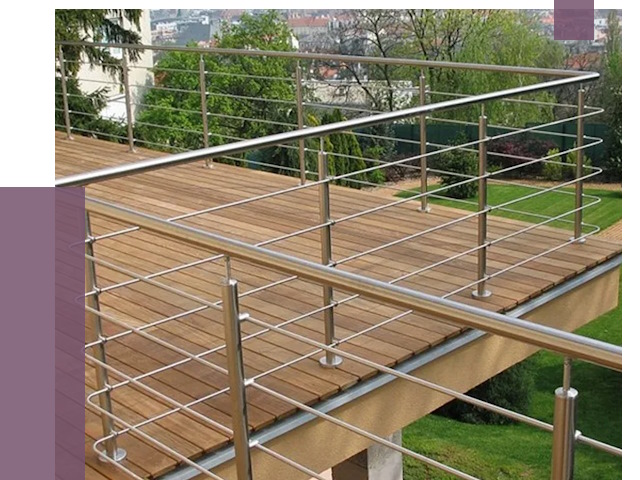 Алюминиевые парапеты в Сланцах под ключ от 7852 руб. 