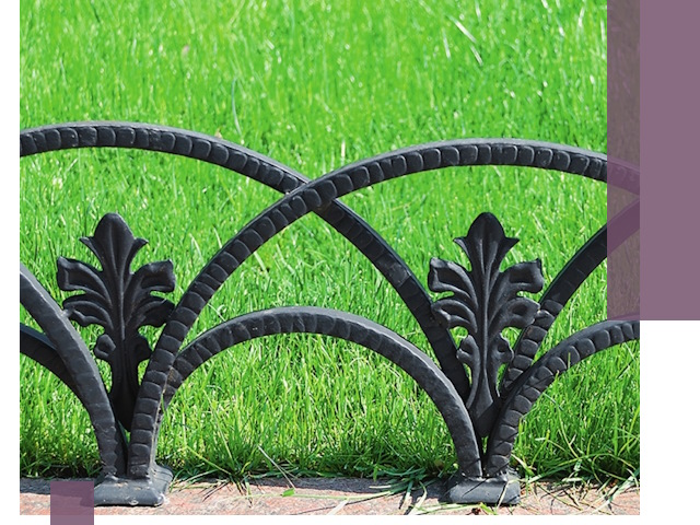 Декоративные металлические бордюры под ключ в Сланцах