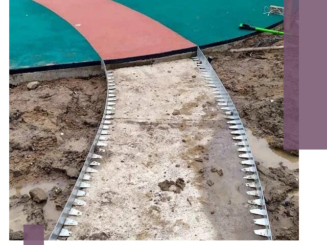 Металлические бордюры для дорожек в Сланцах — монтаж и изготовление