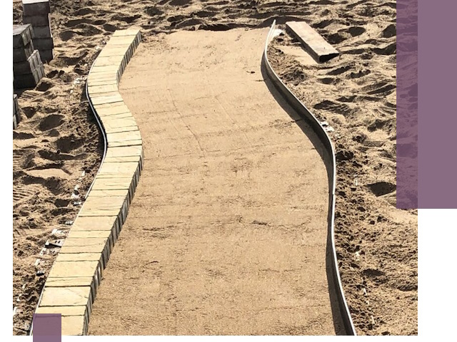 Металлические бордюры для тротуаров в Сланцах — прочные и долговечные