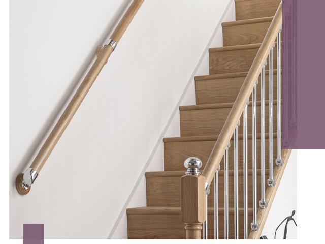 Пристенные поручни из стали и нержавейки под монтаж в Сланцах